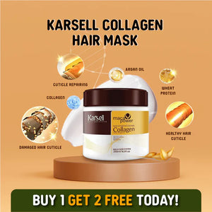 Karseell Collagen Hair Treatment Hair Mask (For All Hair Types) - Buy 1 Get 2 🔥