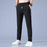 Men's Sports Regular Fit Lycra Track Pant Combo - Black + Grey