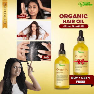 Veganic Hair Oil Buy 1 Get 1 Free 🍀